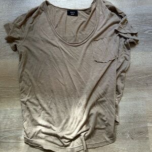 Vici Women's Short Sleeve Tan Tee